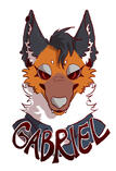 Shaded head badge Shaded head badge